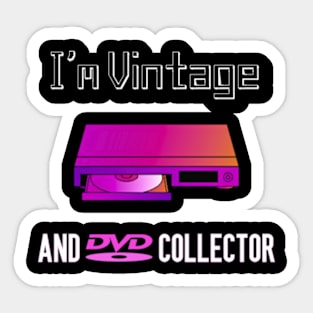 I'm Vintage and DVD Collector Sticker